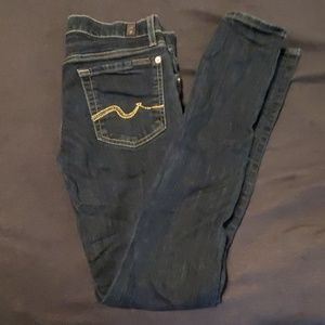 7 for all mankind Roxanne skinny jeans size 28